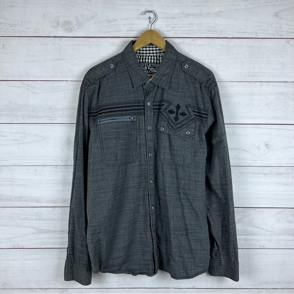 Affliction Button Shirt XL